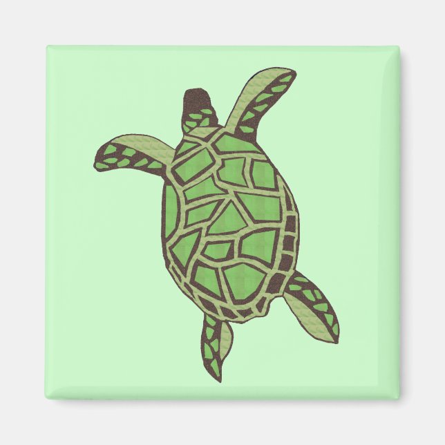Stor Honu magnet (Framsidan)