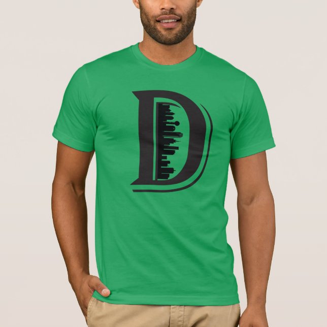 stor horisontskjorta för D dallas Tee (Framsida)
