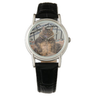 Stor Huggable kattklocka Armbandsur