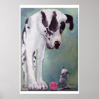 Stor Hund, Liten Hund Poster
