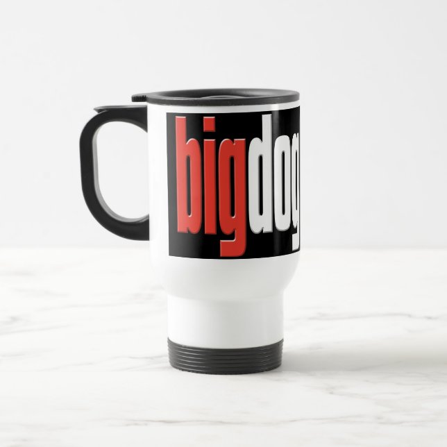 Stor hund. Överträffa hunden. Stor ost. Chef. Man Resemugg (Vänster)