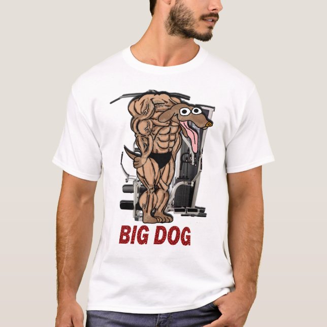 Stor hund t-shirt (Framsida)