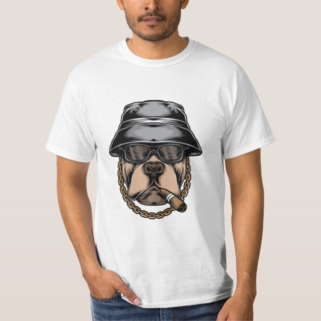 Stor hund t shirt (Framsida)