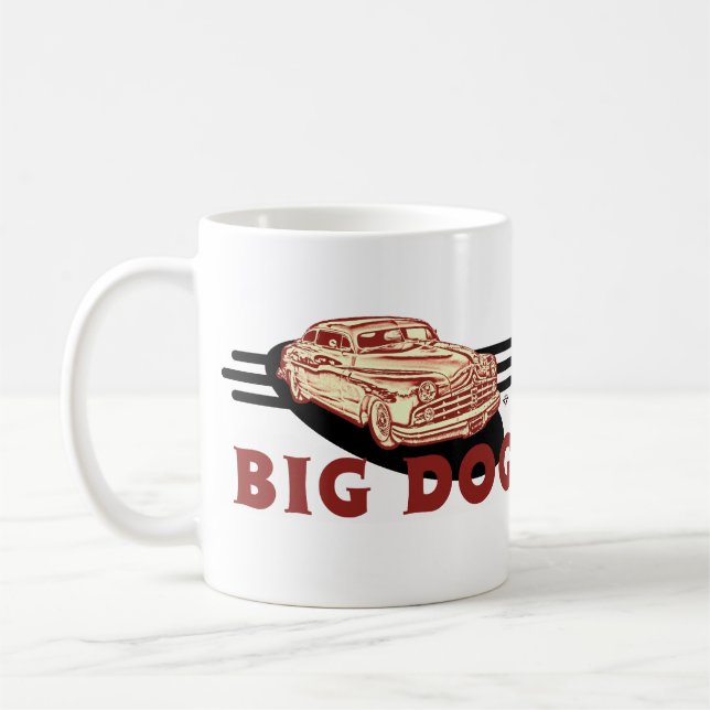 Stor hundmugg kaffemugg (Vänster)