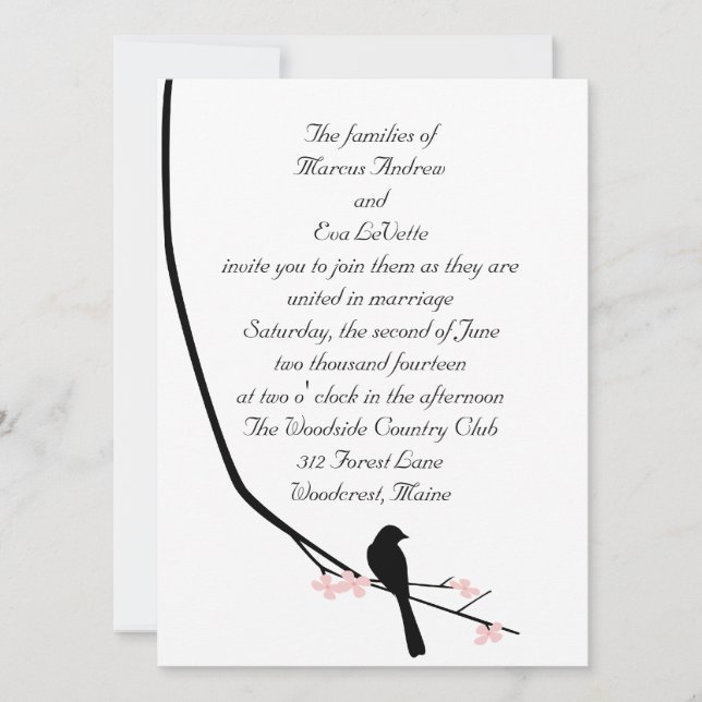 Stor inbjudan för fågel och för blommar (Framsida)