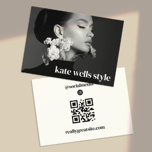 Stor Instagram Photo QR-kod Visitkort