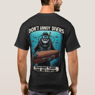 stör inte dykare t shirt