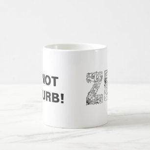 Stör inte! kaffemugg