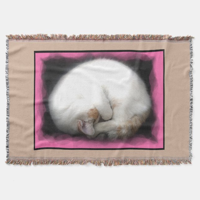 Stör inte kattkastfilten filt (Framsidan)