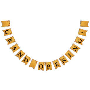 Stor invigning Falskt guld glitter Guld ballonger Vimplar