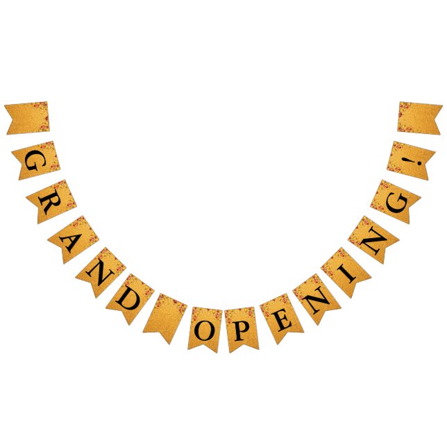 Stor invigning Falskt guld glitter Guld ballonger Vimplar (Alla)