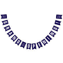 Stor invigning Mörkblå och vit Logotyp här