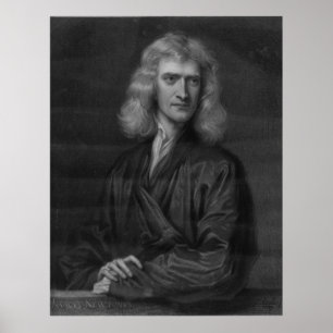 Stor Isaac Newton-utskrift med hög upplösning Poster