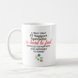 Stor IT-stödspecialist Personligt namnpresent Kaffemugg