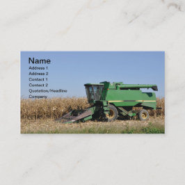 stor jordbruksutrustning för grönt visitkort