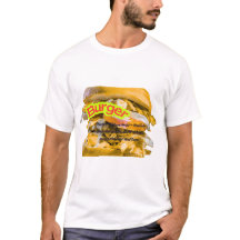 Stor Juicy Burger-illustration | Rolig Snabbmat