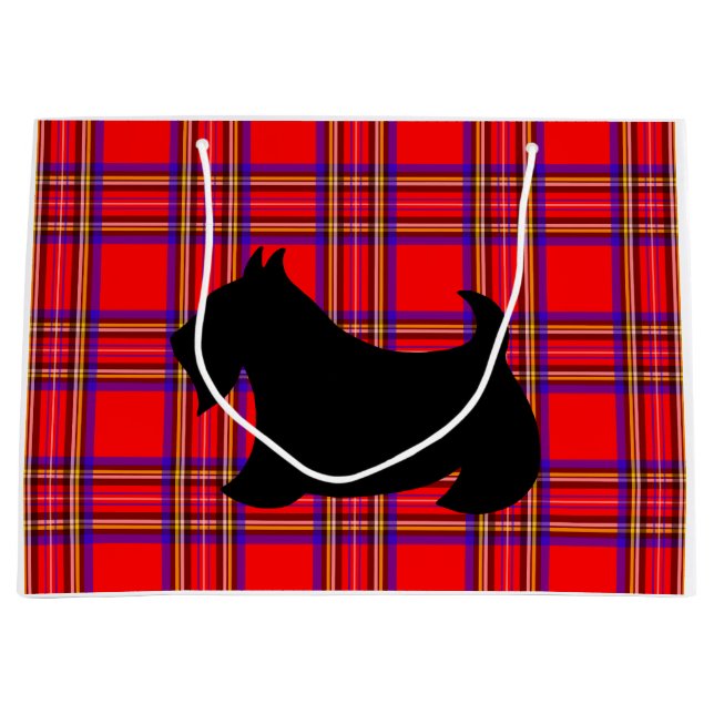 Stor julklappspåse för Scottish Terrier (Framsidan)