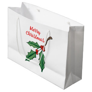 Stor jullygiftpåse med julkrans