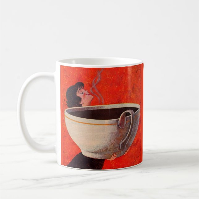 stor kaffedrickare kaffemugg (Vänster)