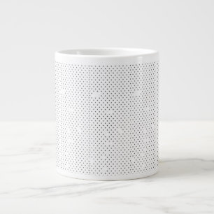 Stor kaffemugg Svart prick minimalistisk design Jumbo Mugg