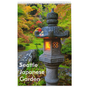 Stor kalender för Seattle japanträdgård