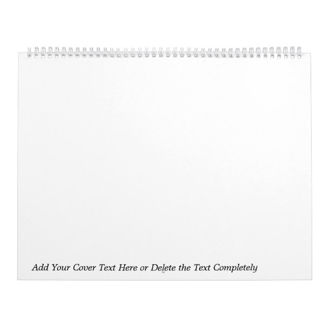 Stor kalender för vägg 2017 med DIN FOTO och TEXT (Omslag)