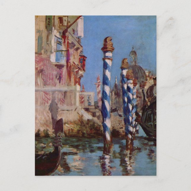 Stor kanal i Venedig - Edouard Manet Vykort (Framsida)
