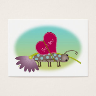 Stor KÄRLEKvalentines för litet kryp Visitkort