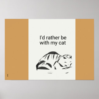 STOR Katt kärlek 19" x 13", Katt Affisch (Matte)