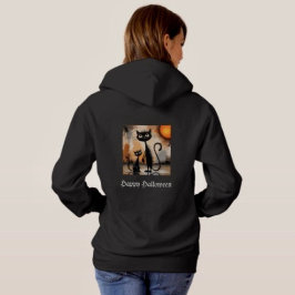Stor Katt Liten Katt Halloween  T Shirt