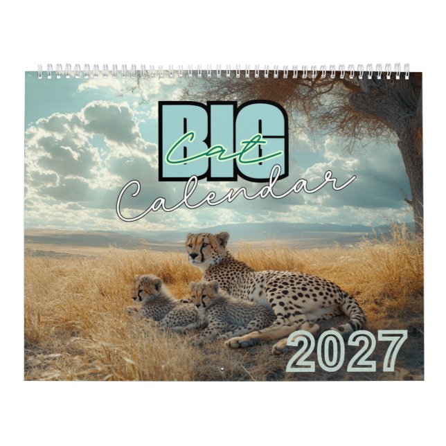 Stor Katt Vägkalender 2027 Kalender (Omslag)