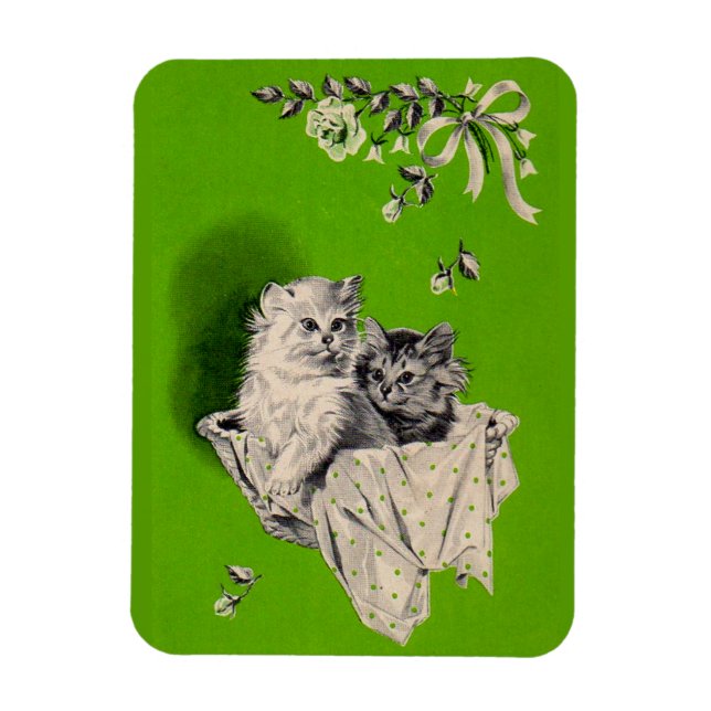 Stor kattunge kattunge magnet (Vertikal)