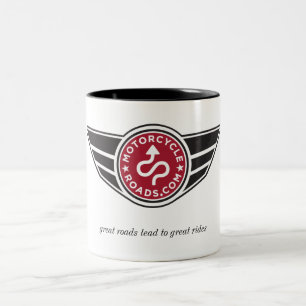 Stor keramisk mugg med den röda MCR-logotypen