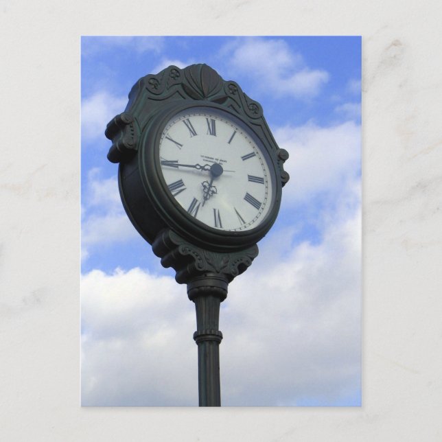 Stor klocka vykort (Framsida)