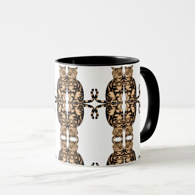 Stor klump-djuröverlämningsdesign mugg (Framsida höger)