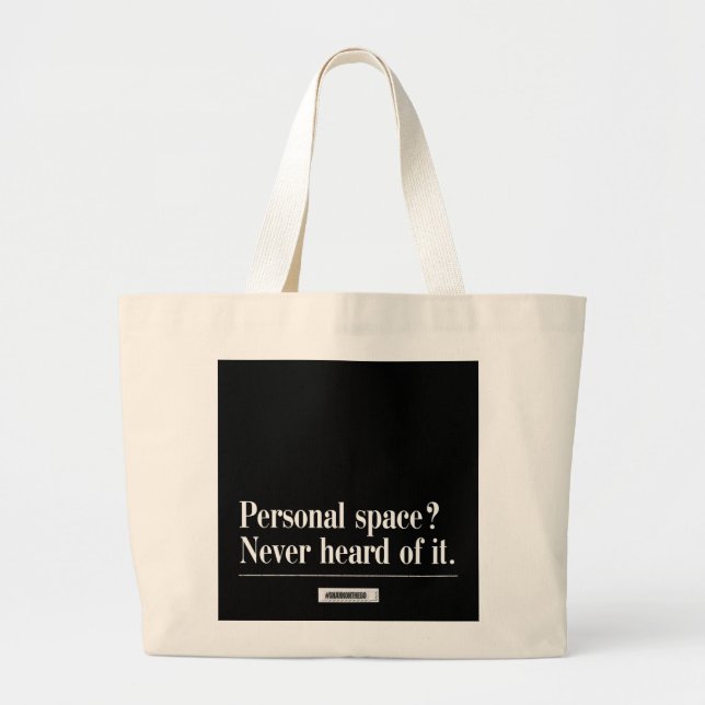 Stor köp-tote Bag Funny Sarkastic Quote Jumbo Tygkasse (Framsidan)