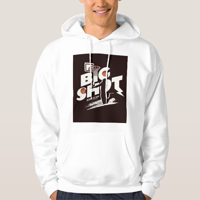 Stor Kort hoodie-design Hoodie (Framsida)