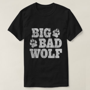 Stor Kostym för Stora Stygga Vargen, Rolig Hallowe T Shirt