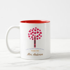 Stor kräk träd/läraruppskattning Två-Tonad mugg