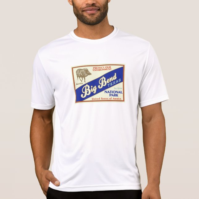 Stor krökningnationalpark (Javelina) T Shirt (Framsida)