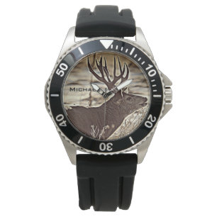 Stor kuggeWhitetailbock Armbandsur