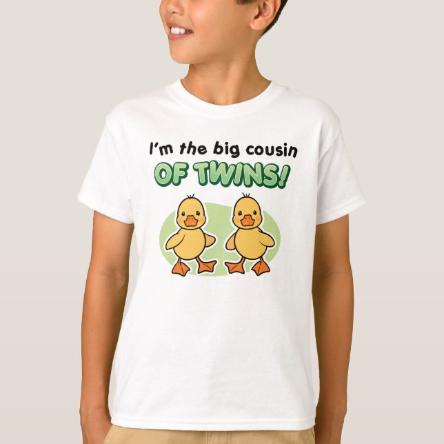 Stor kusin av twillingarankor t-shirt (Framsida)