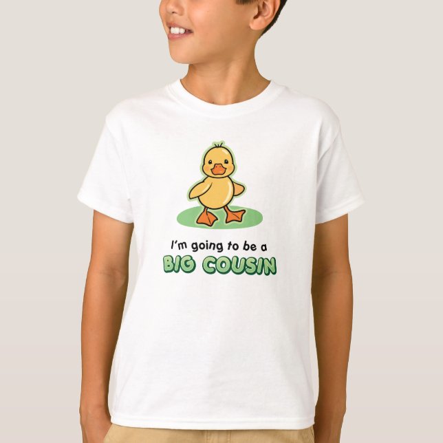 Stor kusin som är - anka t shirt (Framsida)