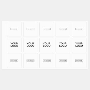 Stor kvadratisk självhäftande etikett/vattentät et klistermärke