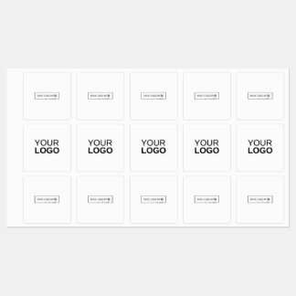 Stor kvadratisk självhäftande etikett/vattentät et klistermärke