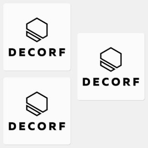 Stor kvadratisk självhäftande/vattentät etikett