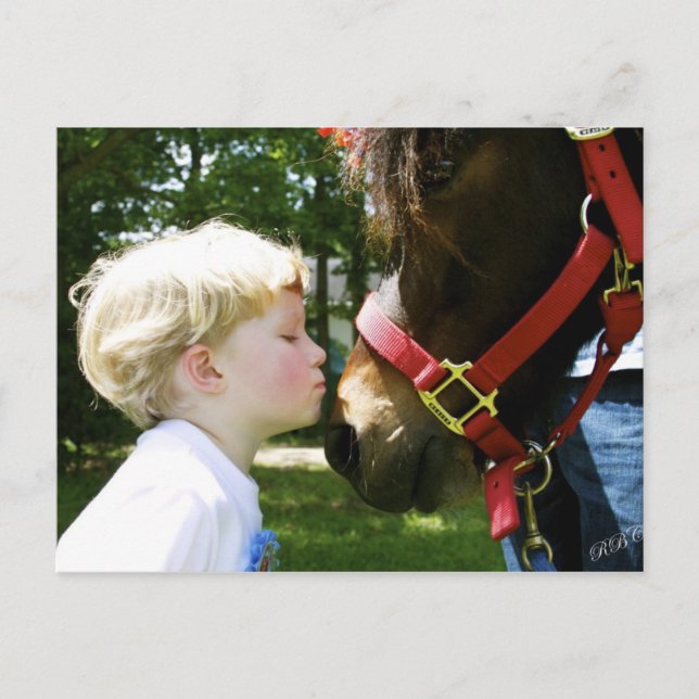 stor kyss vykort (Framsida)