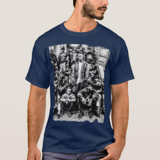 stor L tryck vän T Shirt