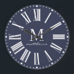 Stor låda i Namn i den moderna bonusfamiljen Stor Klocka<br><div class="desc">Modern Farmhouse Blue Family Namn Large Clock - Den djärva och moderna jordbruksklockan har ditt monogram och namn. Vår mall av hög kvalitet gör det så enkelt för dig att anpassa klockan. Vår klocka skulle vara en underbar gåva att uppskatta i åratal till kom. Klocket är en del av en...</div>