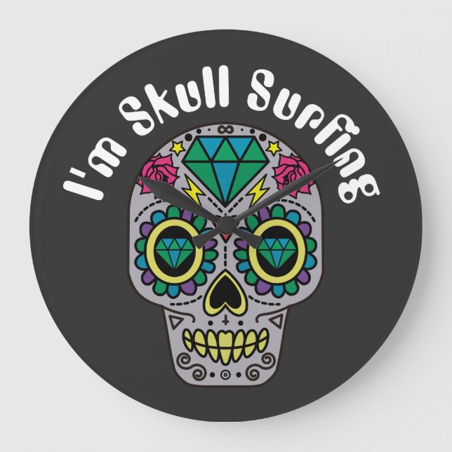 Stor lås för dekorerad Abstrakt Klocka (Framsida)